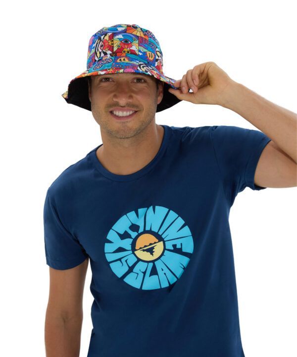 gorro de pescador reversible