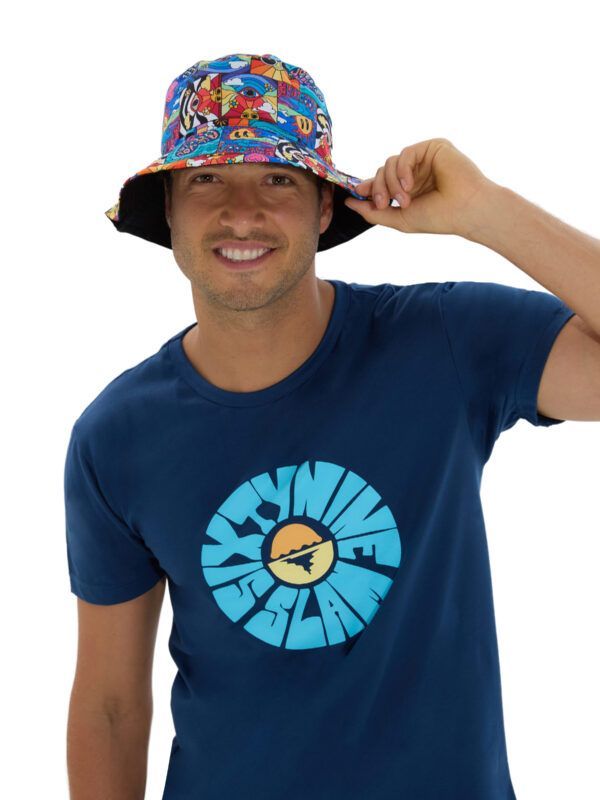 gorro de pescador reversible