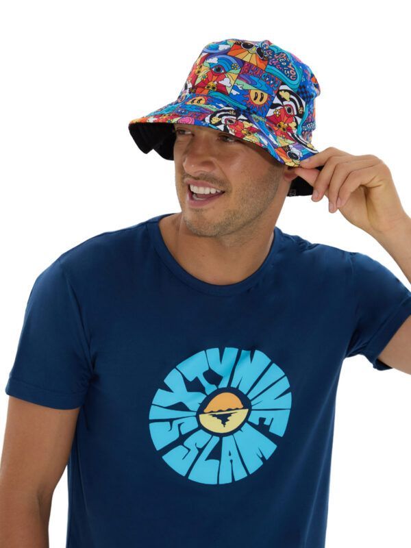 gorro de pescador reversible