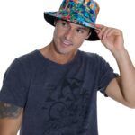 gorro de pescador reversible