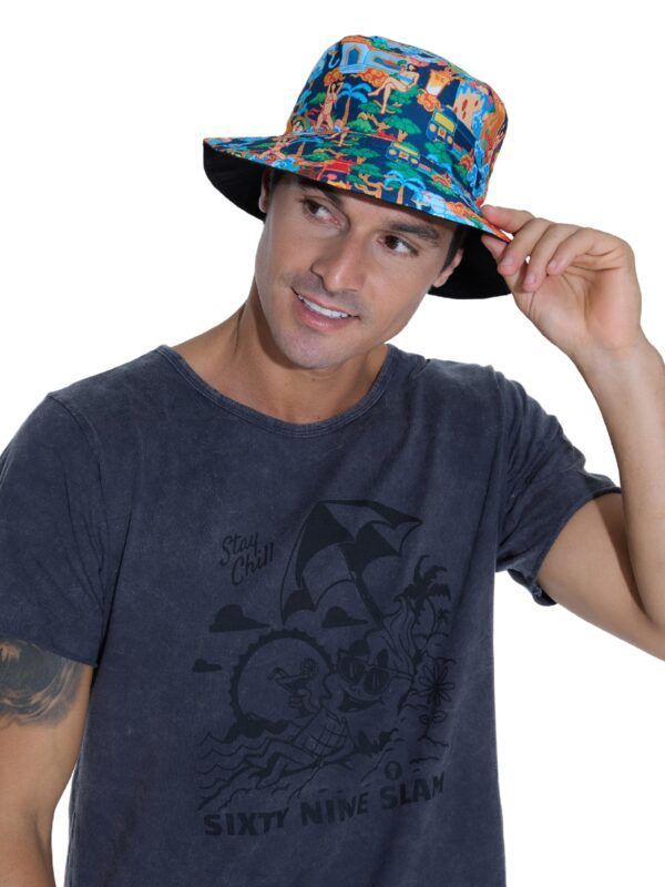 gorro de pescador reversible