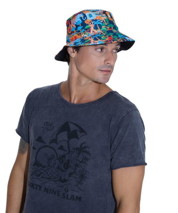 gorro de pescador reversible