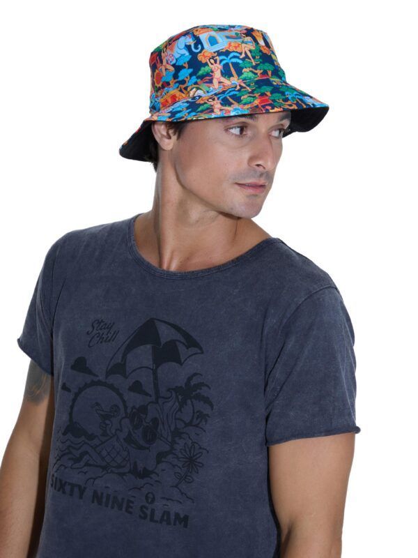 gorro de pescador reversible
