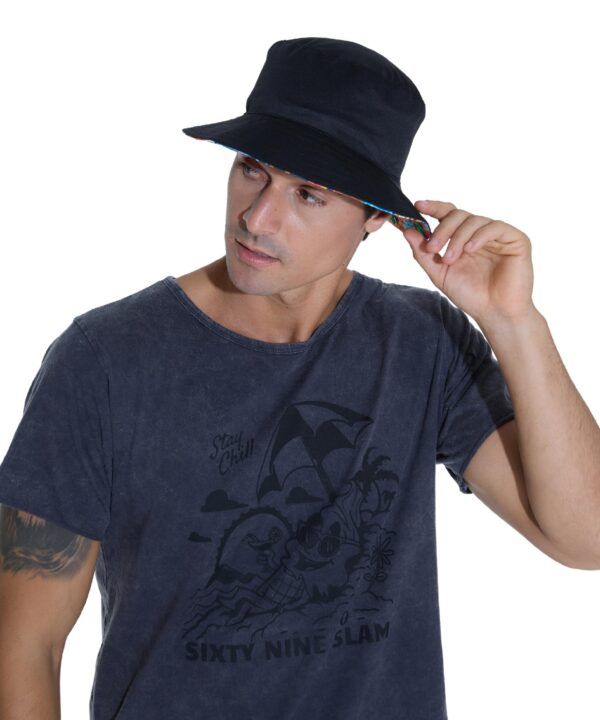 gorro de pescador reversible