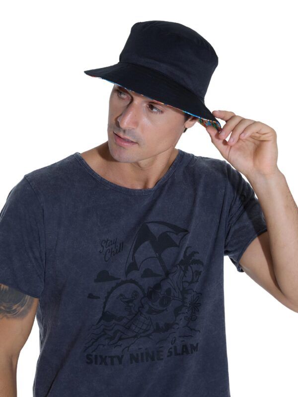 gorro de pescador reversible