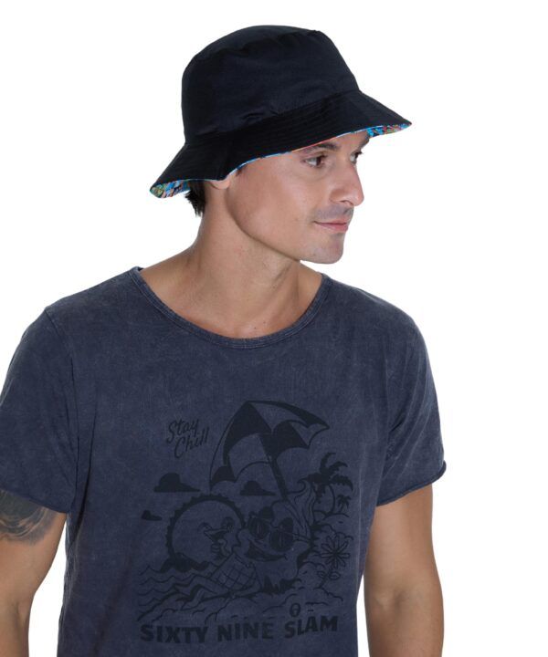 gorro de pescador reversible