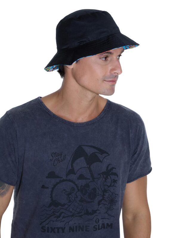 gorro de pescador reversible