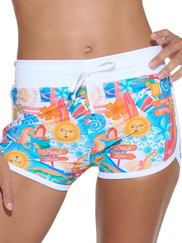 bañador short mujer