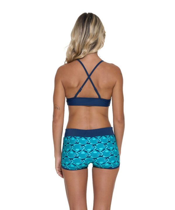 bañador short mujer