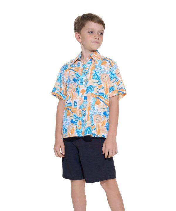 camisa manga corta niño