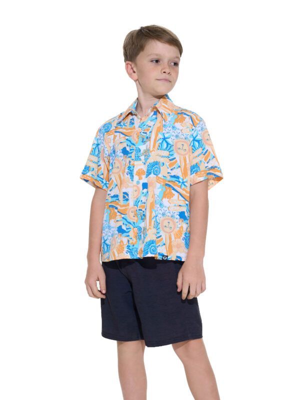 camisa manga corta niño