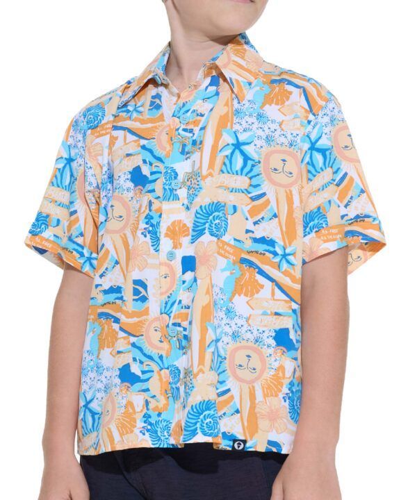 camisa manga corta niño
