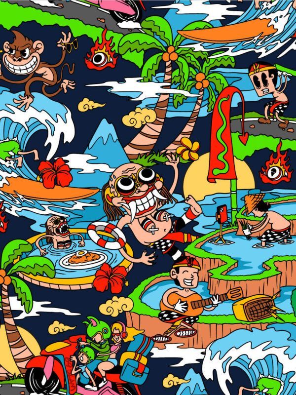 print Bali island 69slam