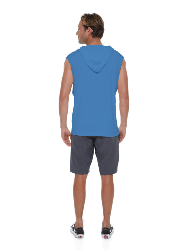 CAMISETA CON CAPUCHA REGAN AZUL - Imagen 2