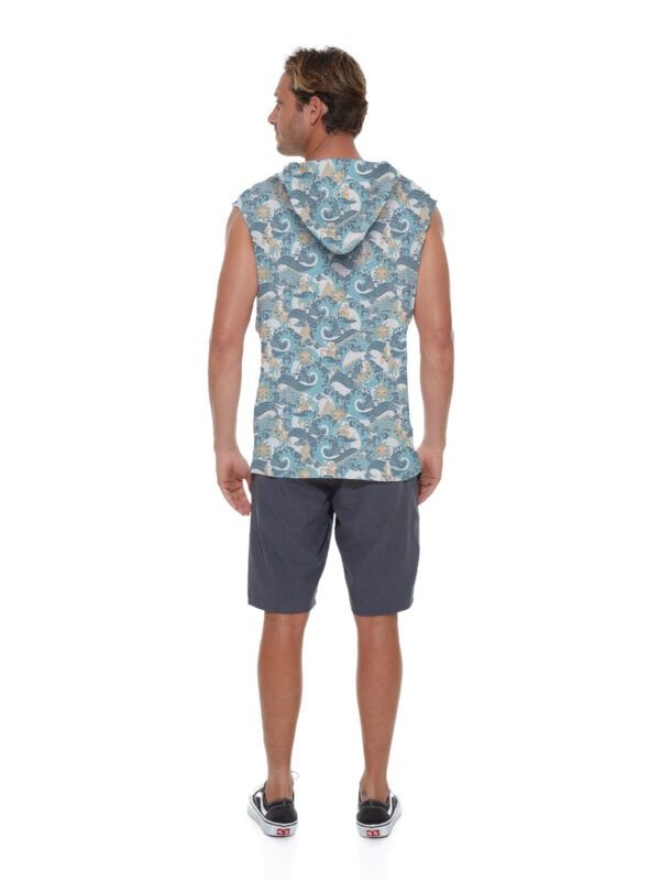 CAMISETA CON CAPUCHA LAZAR ANCIENT WAVE - Imagen 2