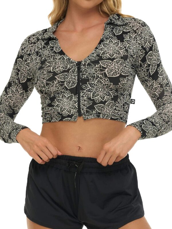 TOP CROP BAMBÚ NIKA FLORAL MANDALA