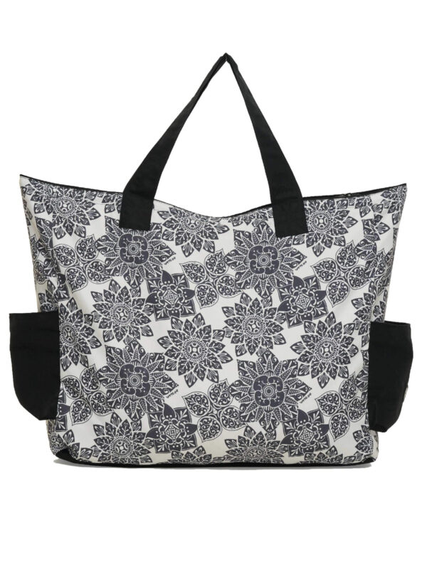 BOLSO CANCÚN FLORAL MANDALA BLANCO