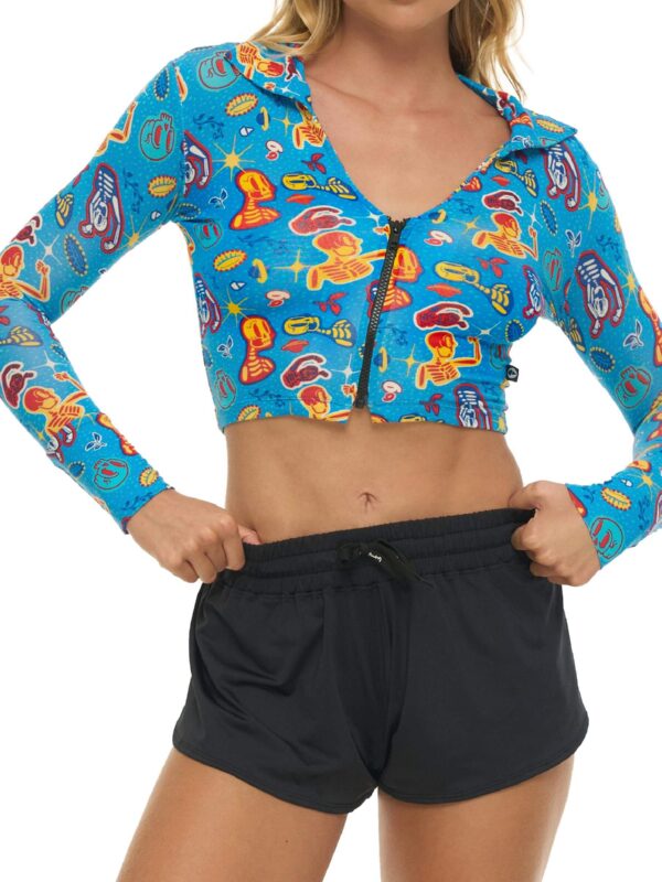 TOP CROP BAMBÚ NIKA WILD SKULL - Imagen 2